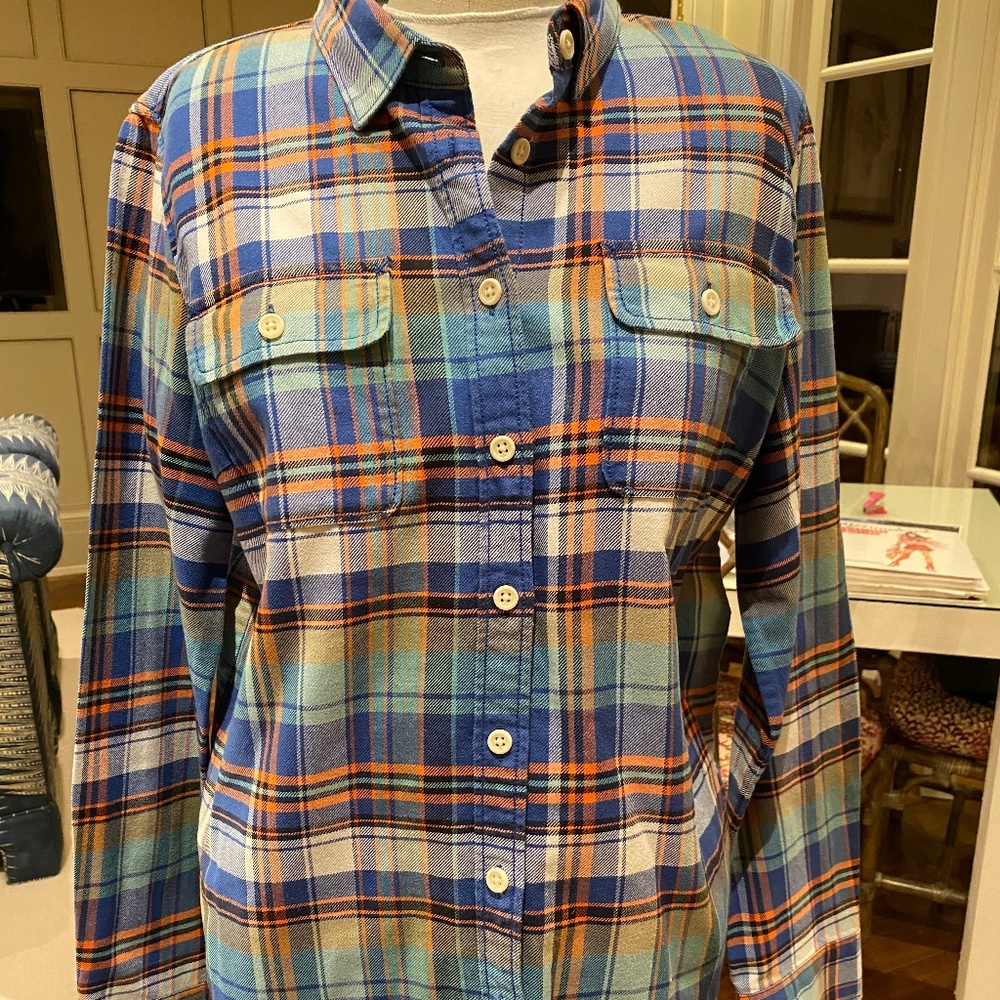 J Crew Plaid Button Down